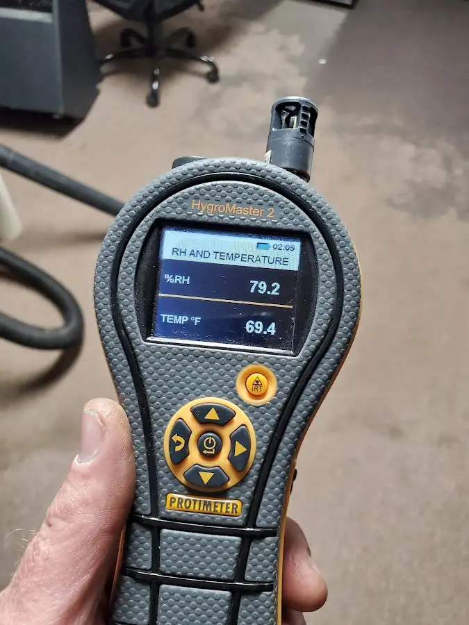 Moisture meter humidity assessment for Mold Remediation & Removal in Martins Ferry